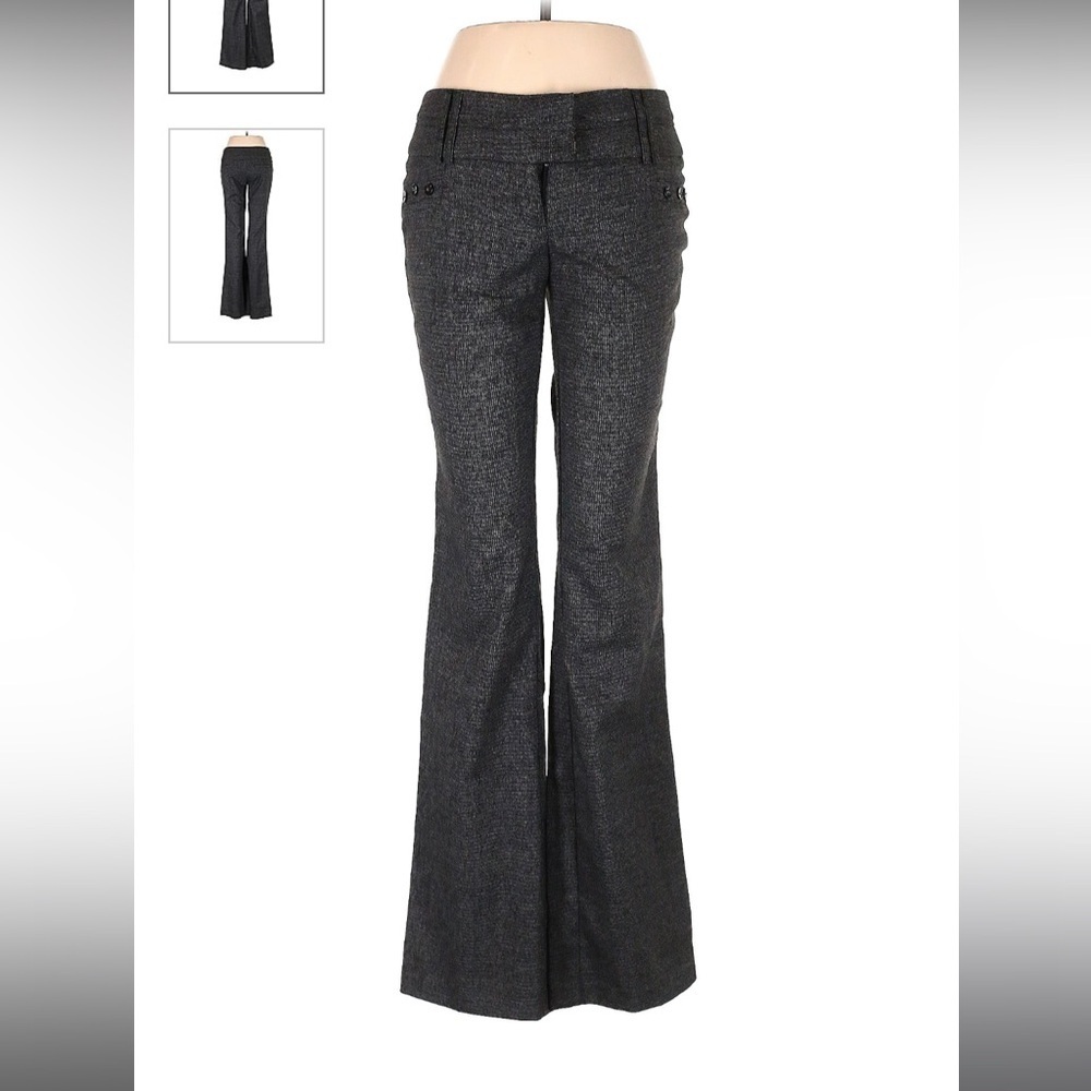 Dark Grey Low Rise Flare Dress Pants Size 5 - Joe B by Joe Benbassett